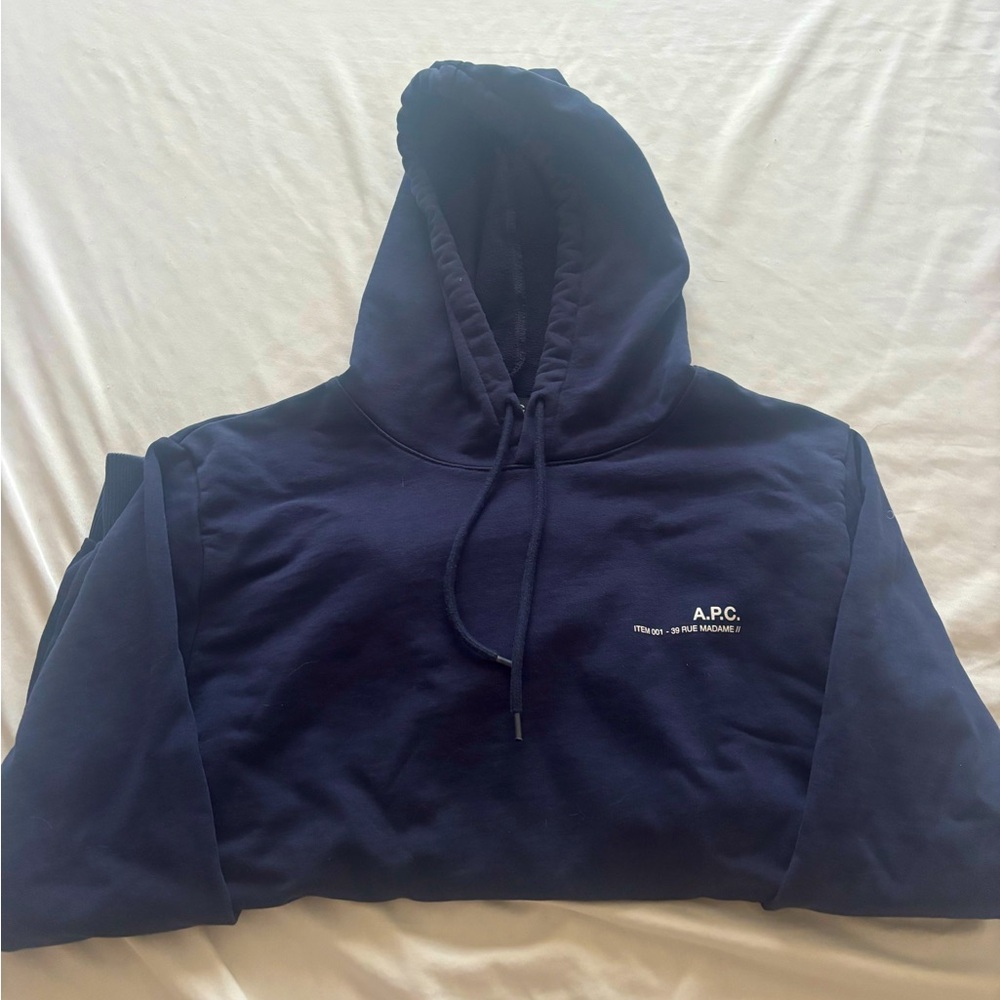 APC navy hoodie